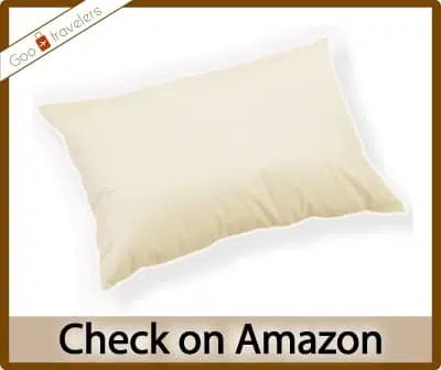 All About European Ethically Raised Goose Down Travel Pillow