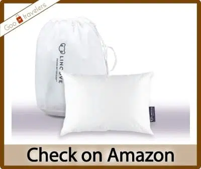 Lincove Goose Down Travel Pillow for Travel & Toddler