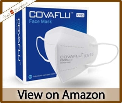 COVAFLU KN95 Pack of 10 Fold Flat Comfortable Face Masks