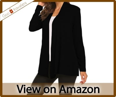 Newchoice Womens Casual Lightweight Long SleeveOpen Front Cardigan