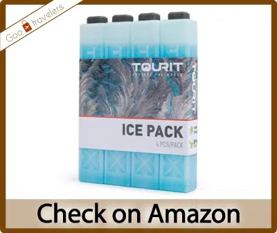 TOURIT Ice Packs for Coolers Reusable Long Lasting Freezer Packs