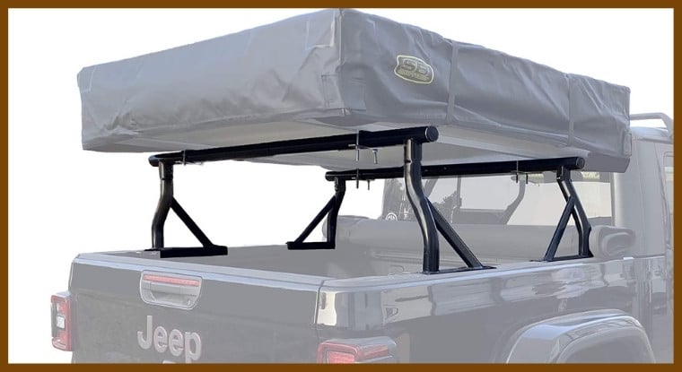 A Truck Bed Rack for Roof Top Tent